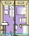 Cabin plan, Junior Suite